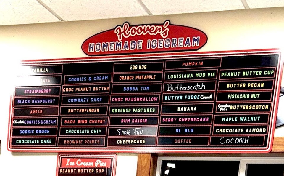 Menu page showing sides and subs.